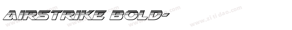 Airstrike Bold字体转换